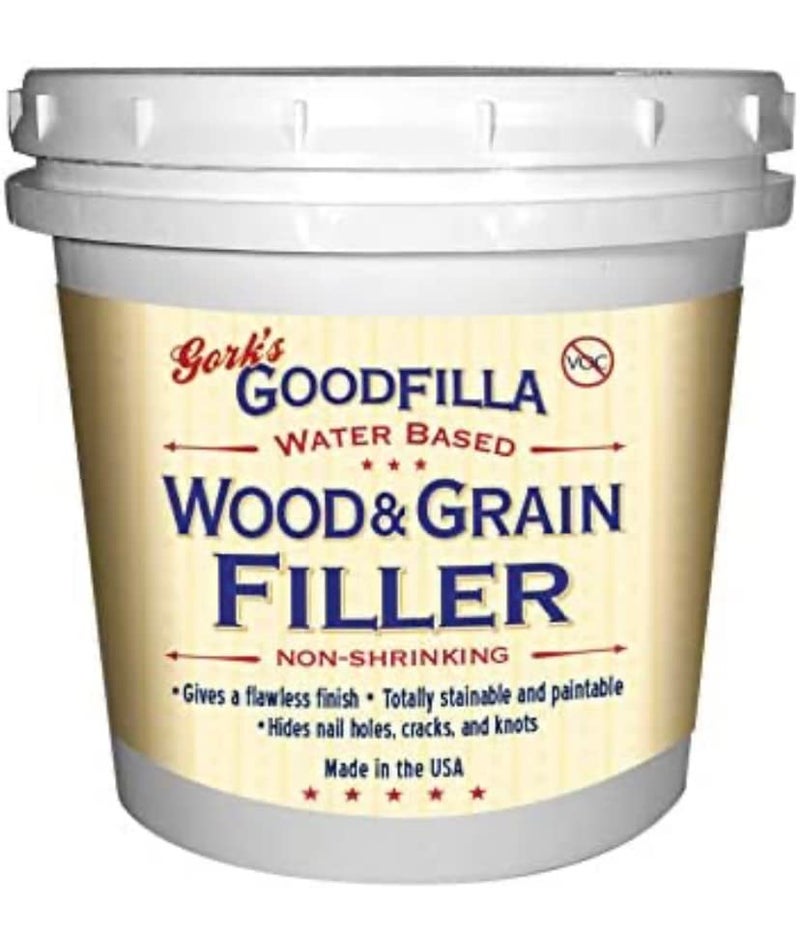 Goodfilla Mahogany,1 Quart (3.5lbs) Wood and Grain Filler, Stainable, Tintable, Sandable, Zero Waste, Non-Toxic, USA Made - Image 1